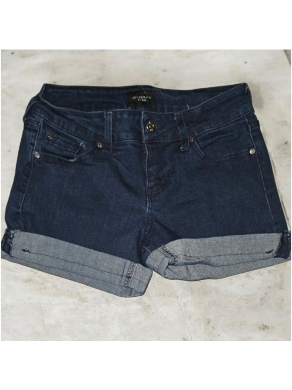 Celebrity Pink Dark Blue Jean Shorts Women's Size 3 Juniors